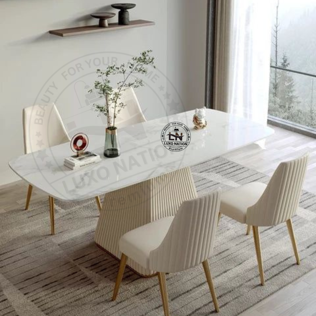 Luxo Nation Premium Dining Table Set :- Sophisticated Style and Luxury